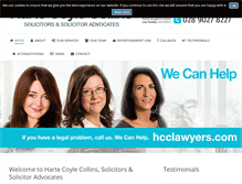 Tablet Screenshot of hcclawyers.com